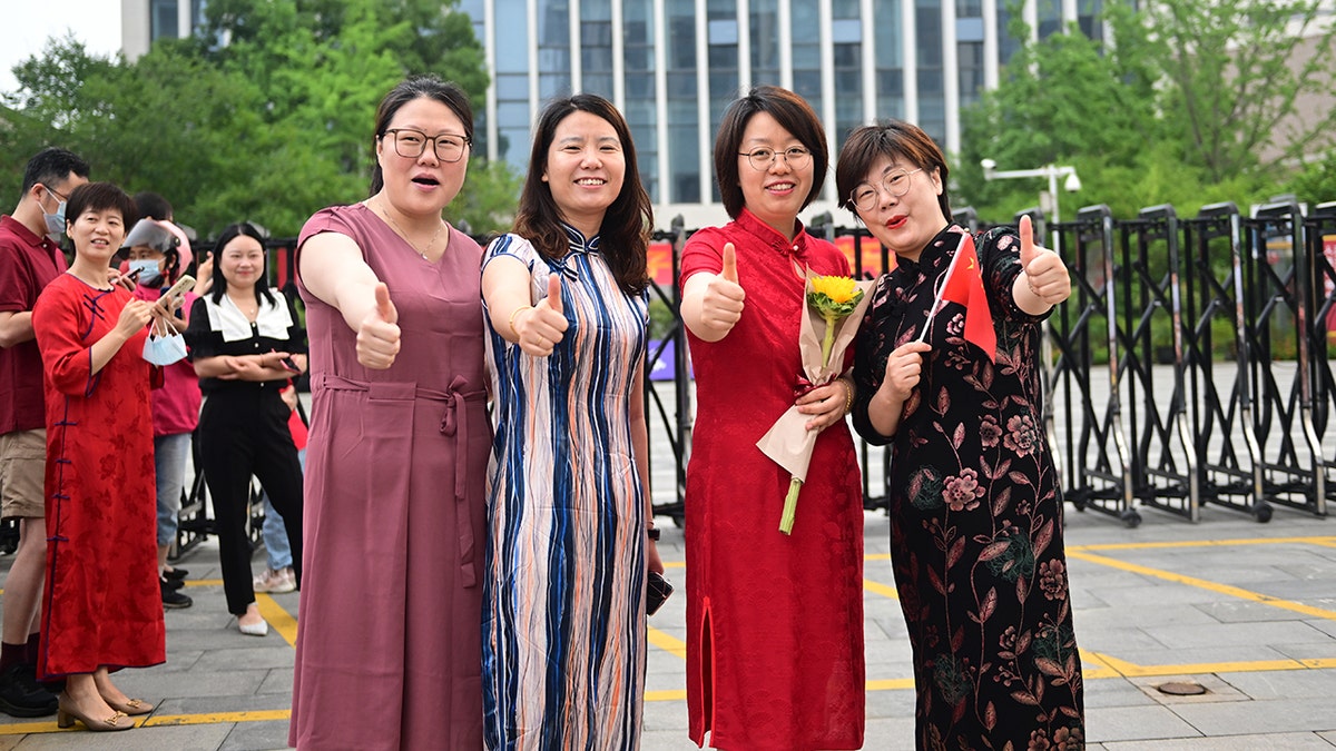 una familia china
