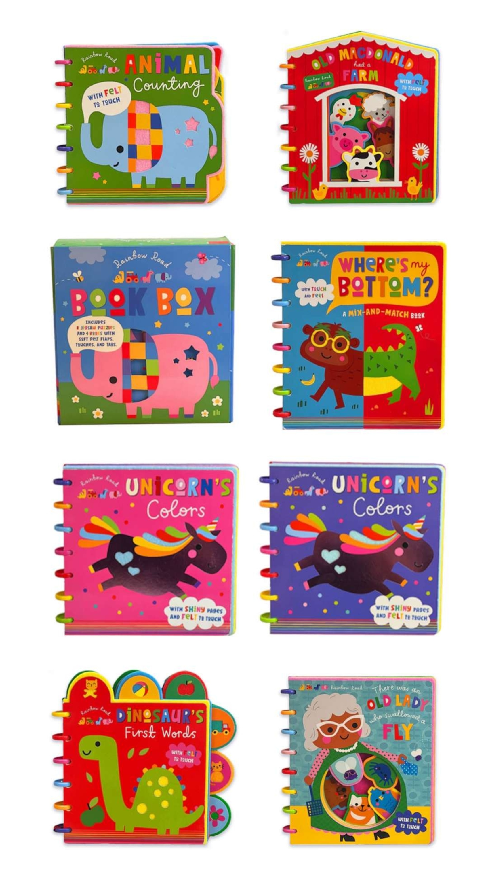 Libros impresos de Rainbow Road retirados del mercado debido a posible peligro de asfixia.