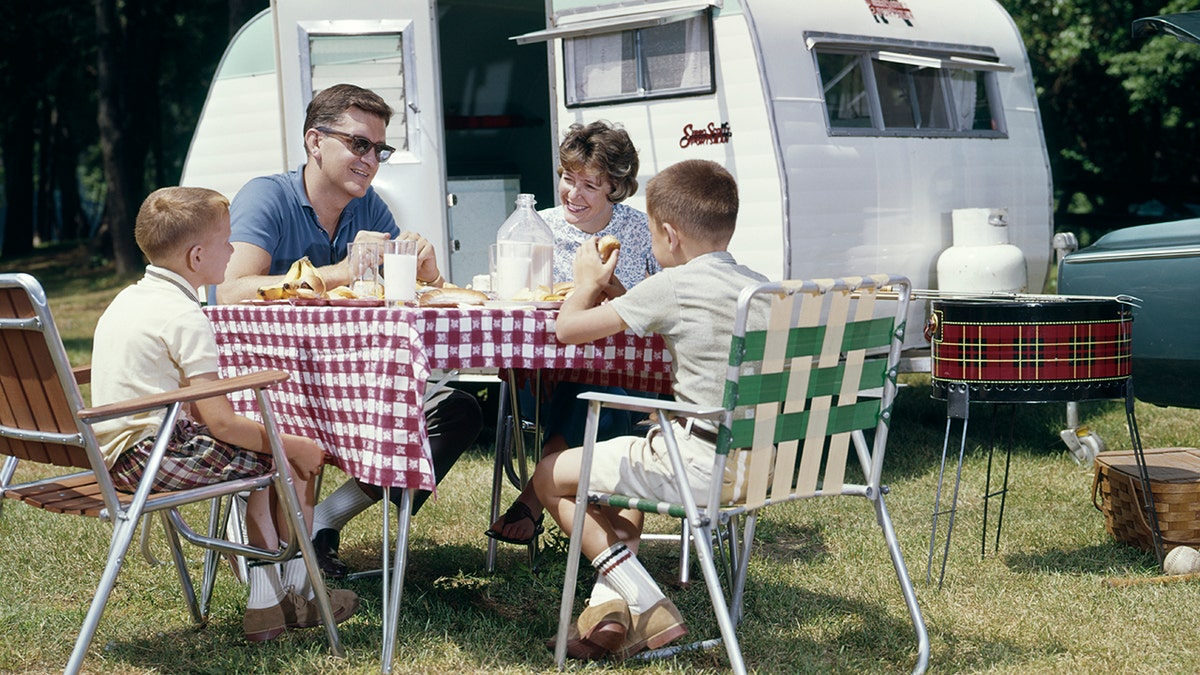 acampar en familia