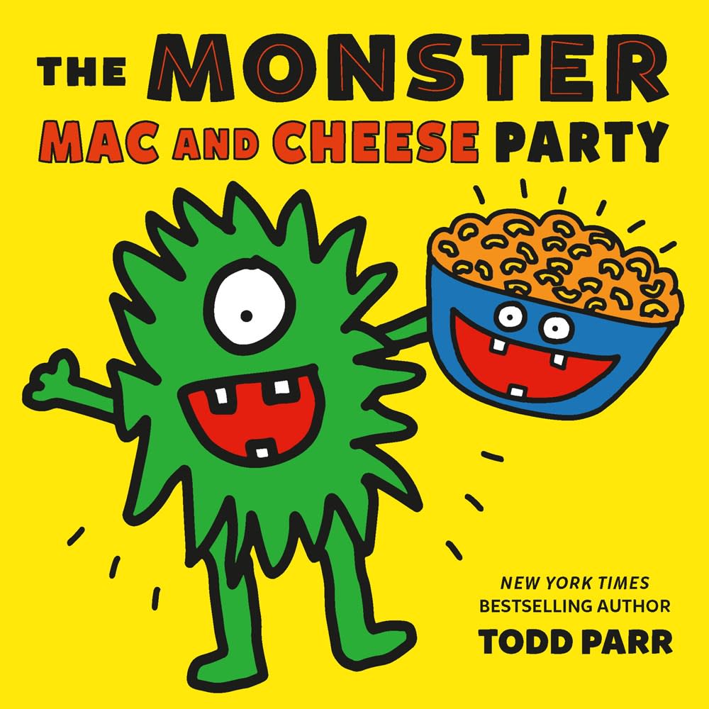 El último libro de Todd Parr es Monster Mac and Cheese Party. (Cortesía de Little, Brown, Inc.)