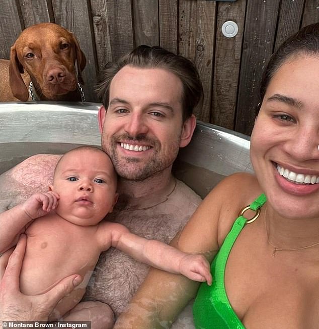 Montana, que saltó a la fama tras unirse a la villa Love Island en 2017, está comprometida con el jugador de rugby Mark O'Connor (en la foto)