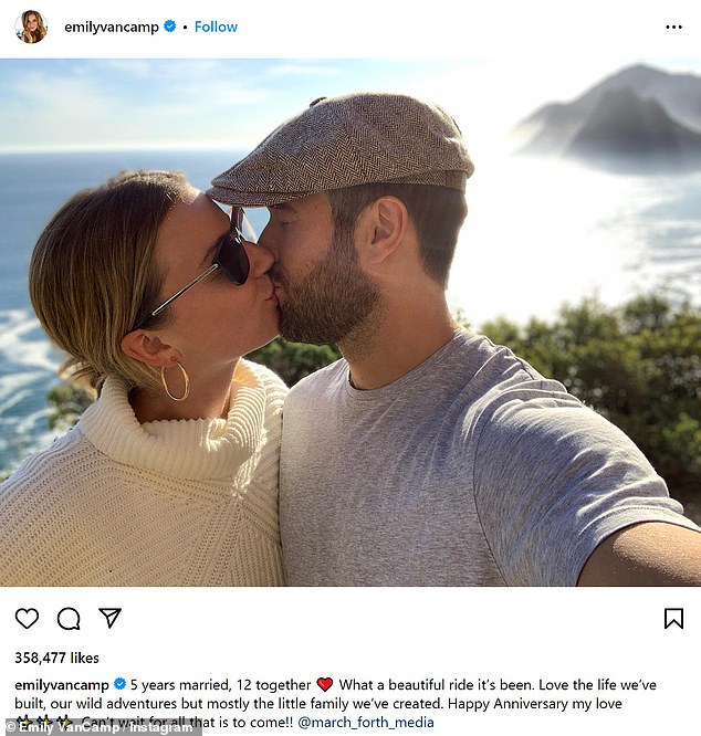 La pareja acaba de celebrar su quinto aniversario de boda el pasado mes de diciembre.