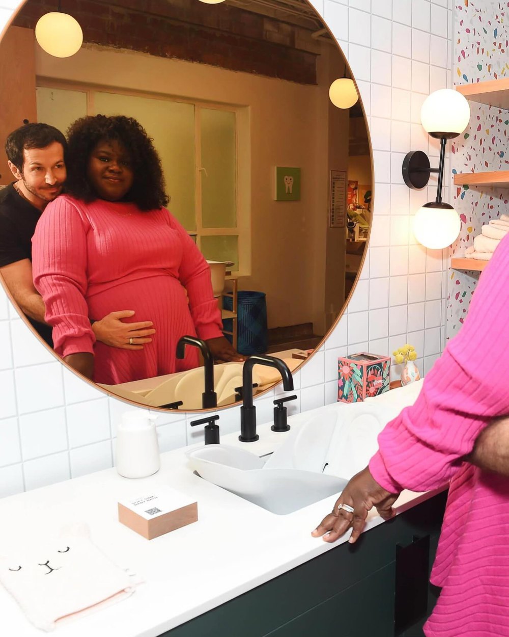 Gabourey Sidibe embarazada y esperando gemelos con su esposo Brandon Frankel 096 El doble de diversión