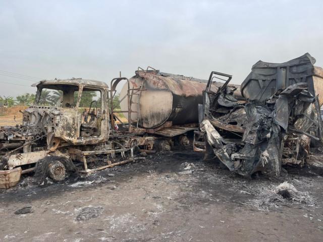 Explosión de petrolero