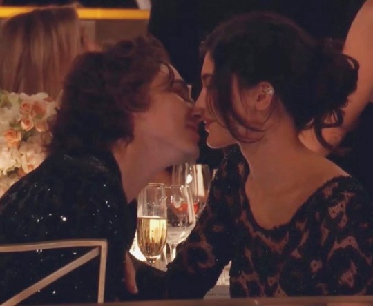 Kylie Jenner y Timothee Chalamet en los Globos de Oro