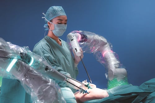 Sistema Versius de CMR Surgical. (Fuente: CMR Quirúrgico)