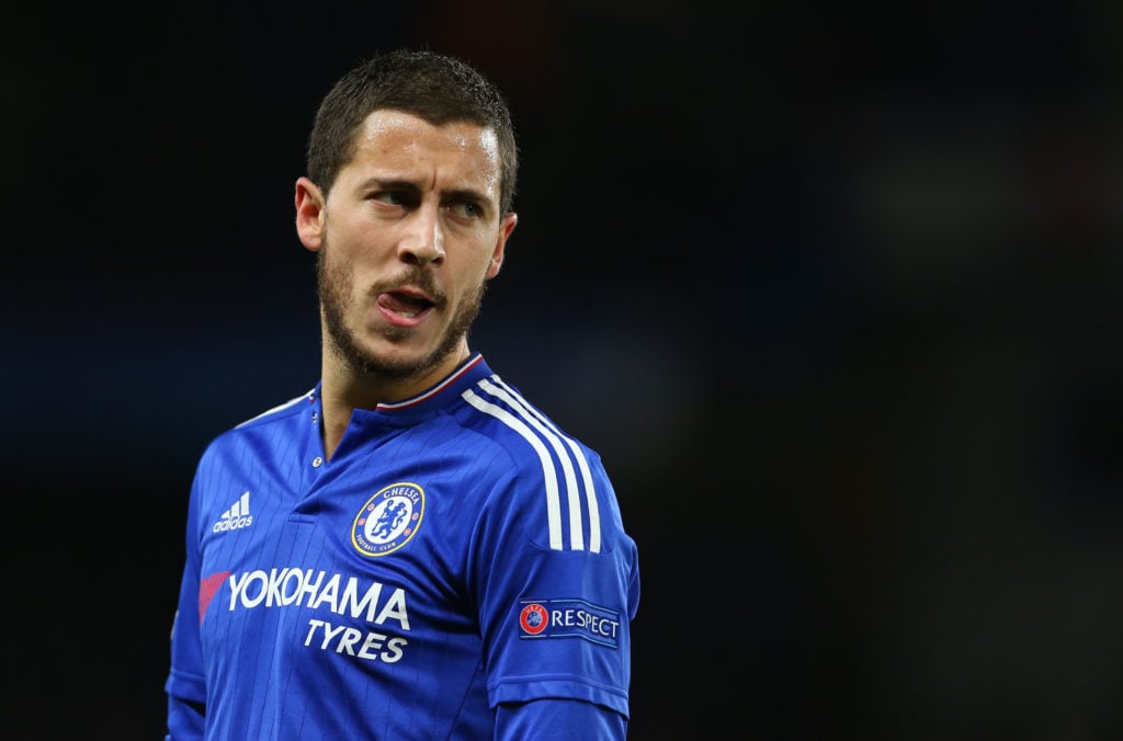 El extremo del Chelsea, Eden Hazard, en acción contra el Porto en la Liga de Campeones.