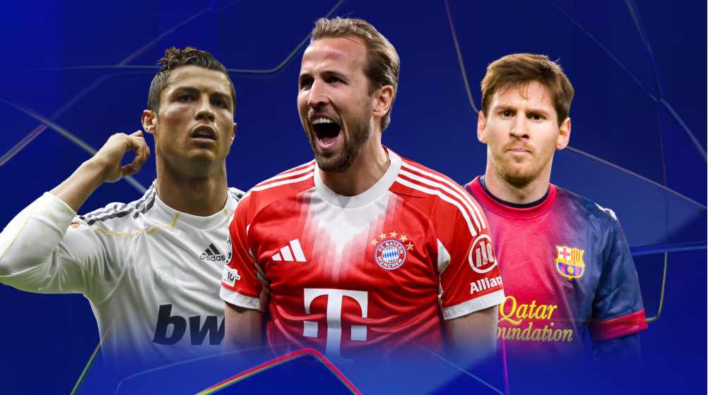 Harry Kane comparado con Messi y Ronaldo marcando 50 goles esta temporada
