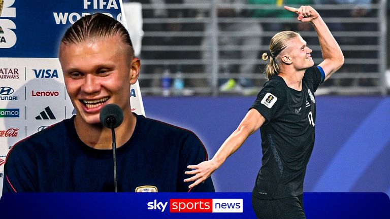 Mundial: Erling Haaland está orgulloso de que Noruega 'haga historia'